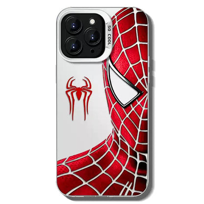 Marvel Spider‑Man Classic Suit Graphic iPhone Phone Case, Anti‑Drop Full‑Body Protective Cover, Precise Cutout Lens Raised Protection Phone Shell, Red & Black 2 Styles Available