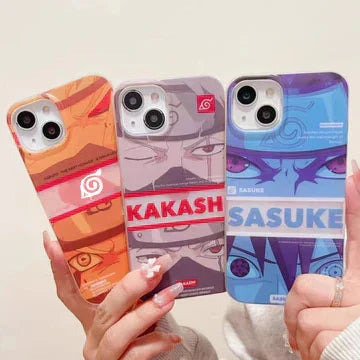 Naruto Anime Phone Case, Naruto Kakashi Sasuke Manga Panel Print Shockproof Hard Protective Phone Cover For iPhone, Cool Anime Character Phone Shell, Anime Fan Gift