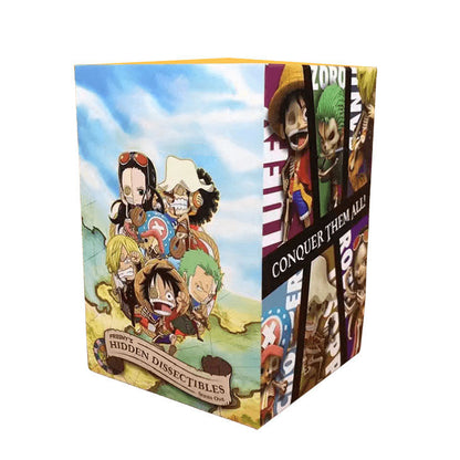 One Piece Half Skeleton Mini Figure Set, Straw Hat Pirates Luffy Zoro Sanji Nami Chopper Robin Usopp Franky Brook Anime Figurine, PVC Chibi Skeleton Model Toy, Desktop Decoration Collectible Gift for One Piece Fans