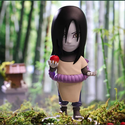 Naruto Anime Q Version Blind Box Figure, Uzumaki Naruto Sasuke Hinata Sakura Kakashi Jiraiya Collectible Figurine, Cute Chibi Character Statue, Desktop Decoration Gift for Naruto Fans