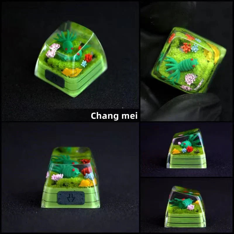 Anime Handmade Resin Artisan Keycap, Custom 3D SA Profile Key Cap for Mechanical Keyboard, Naruto Dragonball Themed DIY Keycap, Gaming Keyboard Decor Gift