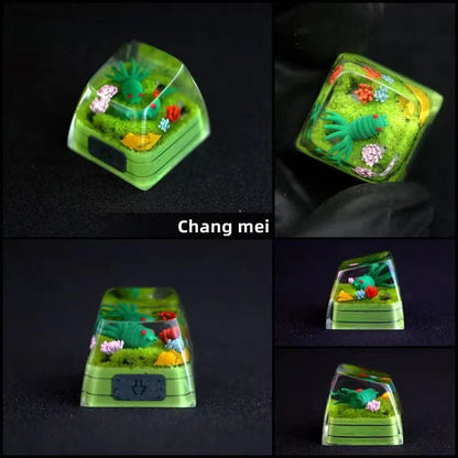 Anime Handmade Resin Artisan Keycap, Custom 3D SA Profile Key Cap for Mechanical Keyboard, Naruto Dragonball Themed DIY Keycap, Gaming Keyboard Decor Gift
