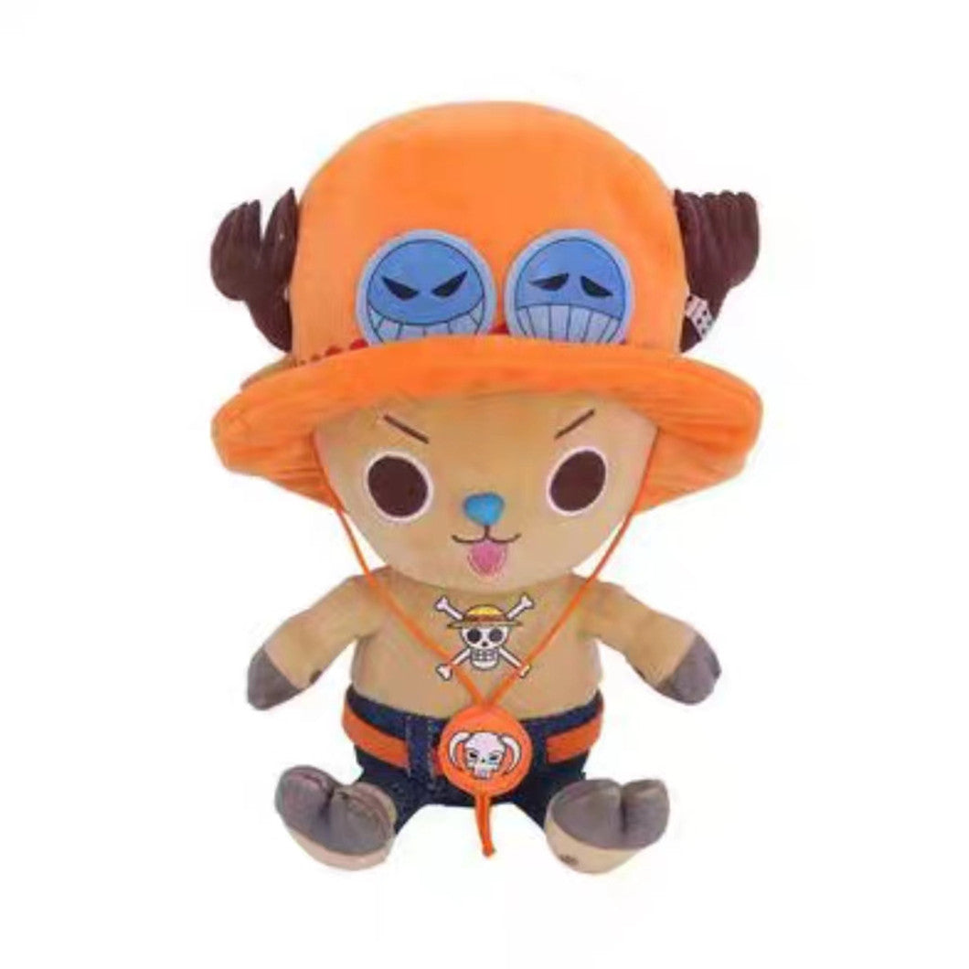 One Piece Assorted Anime Plush Dolls, Luffy Ace Law Chopper Stuffed Figure, Thousand Sunny Going Merry Pirate Ship Plush Toy, Cute One Piece Character Soft Plushies, Anime Collectible Gifts for Kids & Fans