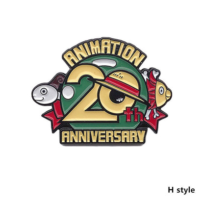 One Piece Enamel Pins, Anime Luffy Zoro Ace Law Thousand Sunny Metal Brooch Lapel Pin, Cute Cartoon Hard Enamel Badge, Backpack Hat Jacket Clothing Decorative Pin for Anime Fans