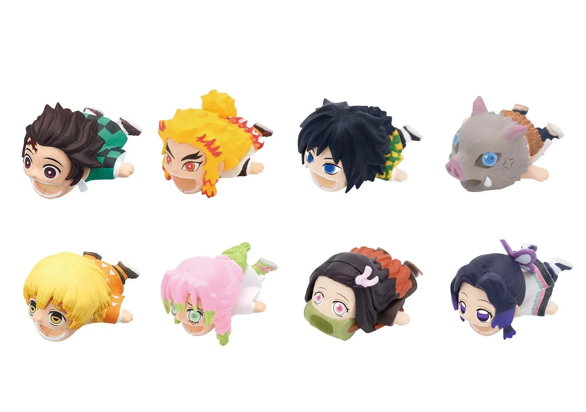 Demon Slayer Anime Cable Bite Protector, Cute Kimetsu no Yaiba Cable Saver, Cartoon Character Charger Cord Protector, Anti-break Cable Sleeve, Demon Slayer Collectible Cable Accessories, Gift for Anime Fans