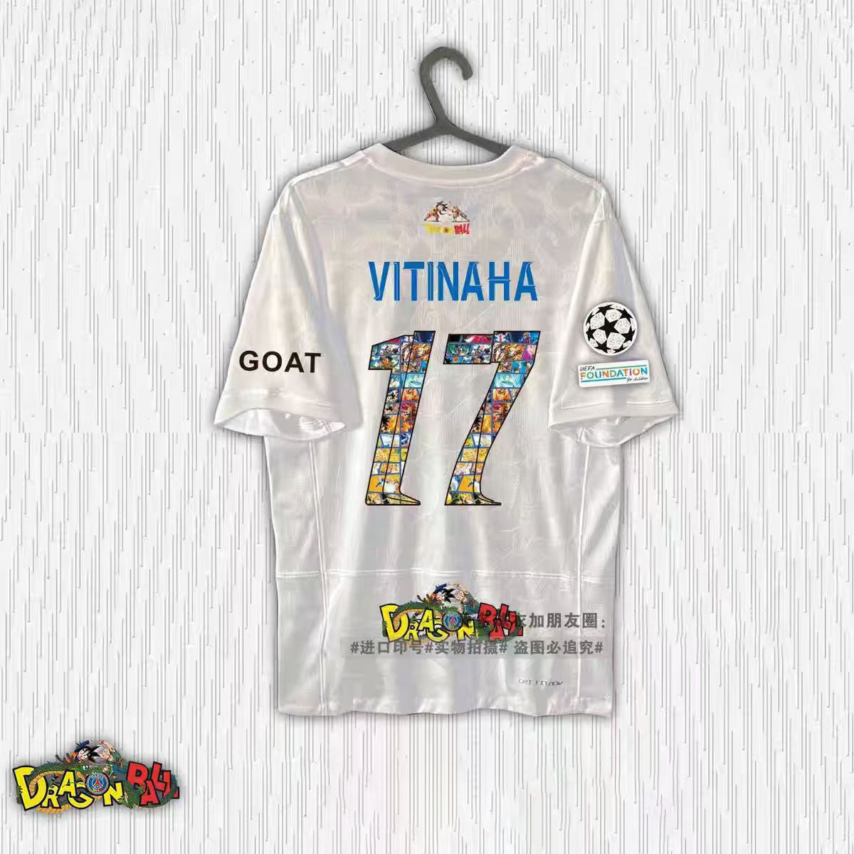 Dragon Ball Collage Print Soccer Jersey Neymar Ramos Mbappe Football Shirt