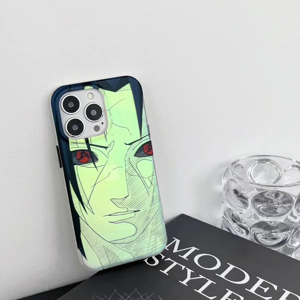 Naruto Anime Phone Case, Pain Nagato & Orochimaru Holographic Laser Print Protective Phone Cover, Shockproof Slim Soft TPU Case, Anime Character Phone Shell for iPhone, Anime Fan Gift