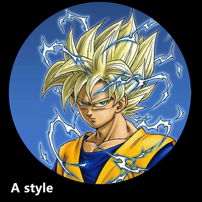 Dragon Ball Z Car Door Welcome Projector Light, Goku Vegeta Anime Car Door Induction Projection Lamp, Wireless LED Courtesy Shadow Light, DBZ Auto Entry Welcome Logo Light, Anime Car Decor Accessories