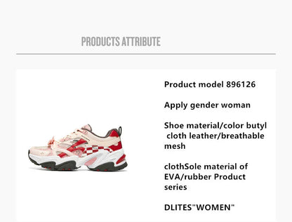 Demon Slayer Nezuko Anime Chunky Sneakers, Pink Red Checkered Unisex Casual Walking Shoes, Kamado Nezuko Themed Streetwear Athletic Footwear, Anime Cosplay Sneaker Gift for Fans