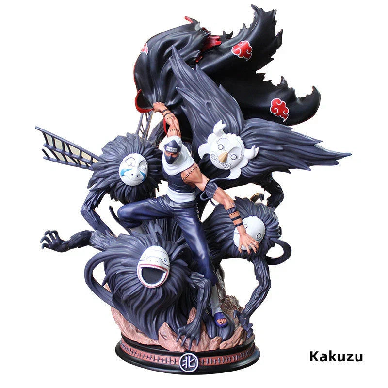Naruto Akatsuki GK Figure, Anime Akatsuki Members Resin Statue, Itachi Pain Deidara Sasori Zetsu Kakuzu Collectible Figurine, Desktop Ornament, Naruto Fan Merch Gift