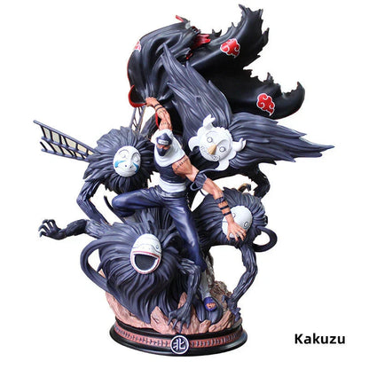 Naruto Akatsuki GK Figure, Anime Akatsuki Members Resin Statue, Itachi Pain Deidara Sasori Zetsu Kakuzu Collectible Figurine, Desktop Ornament, Naruto Fan Merch Gift
