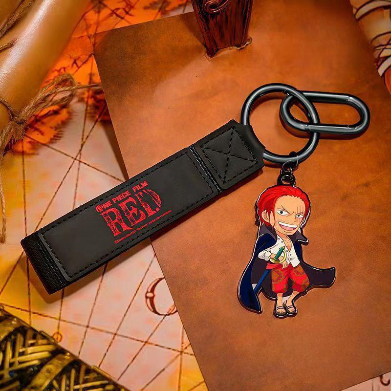 One Piece RED Movie Blind Box Keychain, Anime Character Pendant Key Ring, Luffy Zoro Sanji Uta Shanks Nami Figure Key Chain, Backpack Bag Charm Accessory, Surprise Gift for One Piece Fans