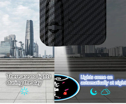 Demon Slayer Anime Car Door Projector Lights, HD Welcome Shadow Logo Lamp, Rengoku Tengen Tanjiro Nezuko Pattern Courtesy Light, Wireless Car Door LED Projector, Demon Slayer Car Decor Gift for Anime Fans