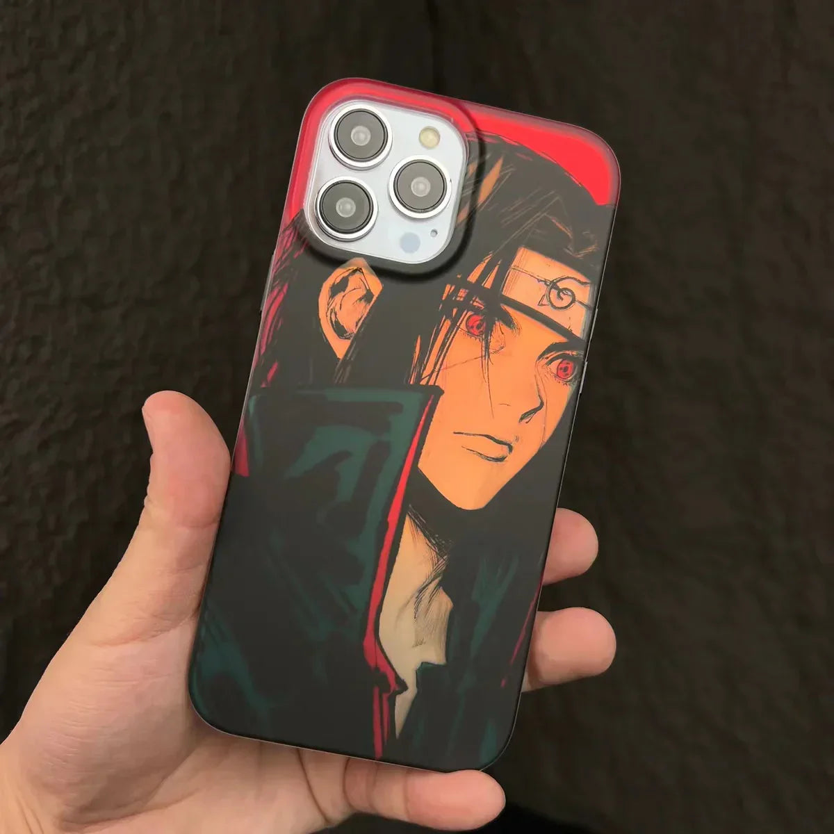 Naruto Anime Phone Case, Uchiha Itachi Uchiha Sasuke Print Protective Phone Cover, Shockproof Slim Soft TPU Case, Anime Character Phone Shell for iPhone, Anime Fan Gift