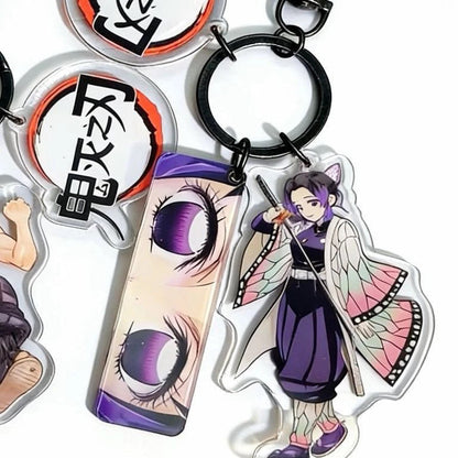 Demon Slayer 3-in-1 Acrylic Anime Character Keychain