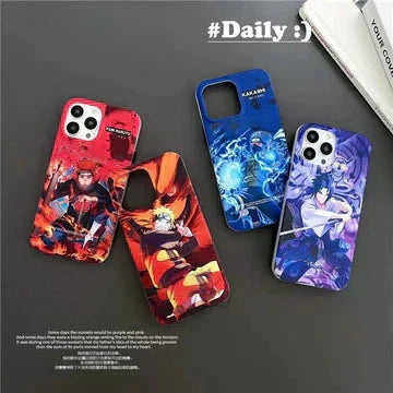 Naruto Anime Phone Case, Cool Manga Character Printed Shockproof Protective Phone Cover, Slim Soft TPU Anime Case for iPhone, Anime Fan Gift