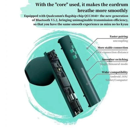 Demon Slayer TWS Wireless Bluetooth Earbuds, Tanjiro Nezuko Anime Earphones with Cute Charging Case, Noise Reduction Stereo Headset, Portable Anime Merch Gift for Demon Slayer Fans
