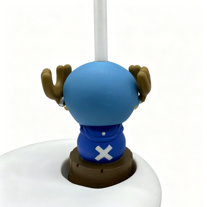 One Piece Monkey D. Luffy Tony Tony Chopper Trafalgar Law Barrel Shaped Straw Cup, Collectible Figure Lid Drinking Mug With Straw For Fans Collection