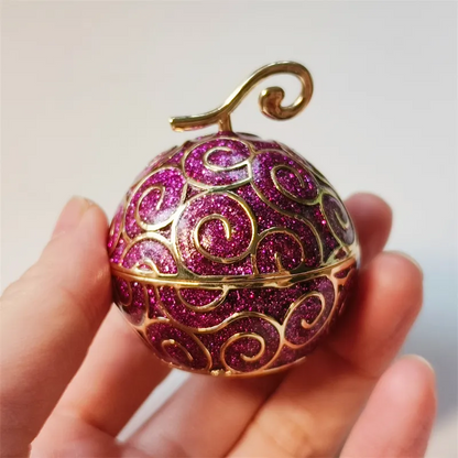One Piece Devil Fruit Jewelry Box, Gomu Gomu no Mi Trinket Storage Box, Enamel Metal Ring Earrings Holder, Anime Collectible Decorative Gift Box for One Piece Fans