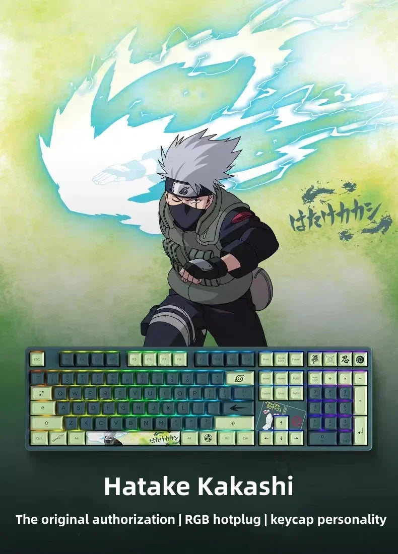 Naruto Anime Wired USB Gaming Mouse, Uzumaki Naruto Uchiha Sasuke Hatake Kakashi HD Printed Optical Mouse, Ergonomic Lightweight Computer Mice for PC Laptop Desktop, Anime Fan Gaming Accessory Birthday Gift