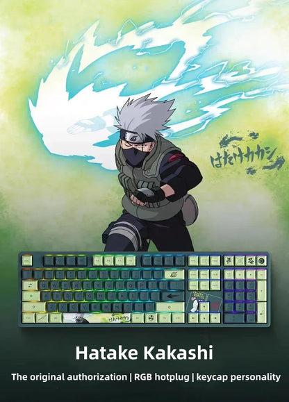 Naruto Anime Wired USB Gaming Mouse, Uzumaki Naruto Uchiha Sasuke Hatake Kakashi HD Printed Optical Mouse, Ergonomic Lightweight Computer Mice for PC Laptop Desktop, Anime Fan Gaming Accessory Birthday Gift