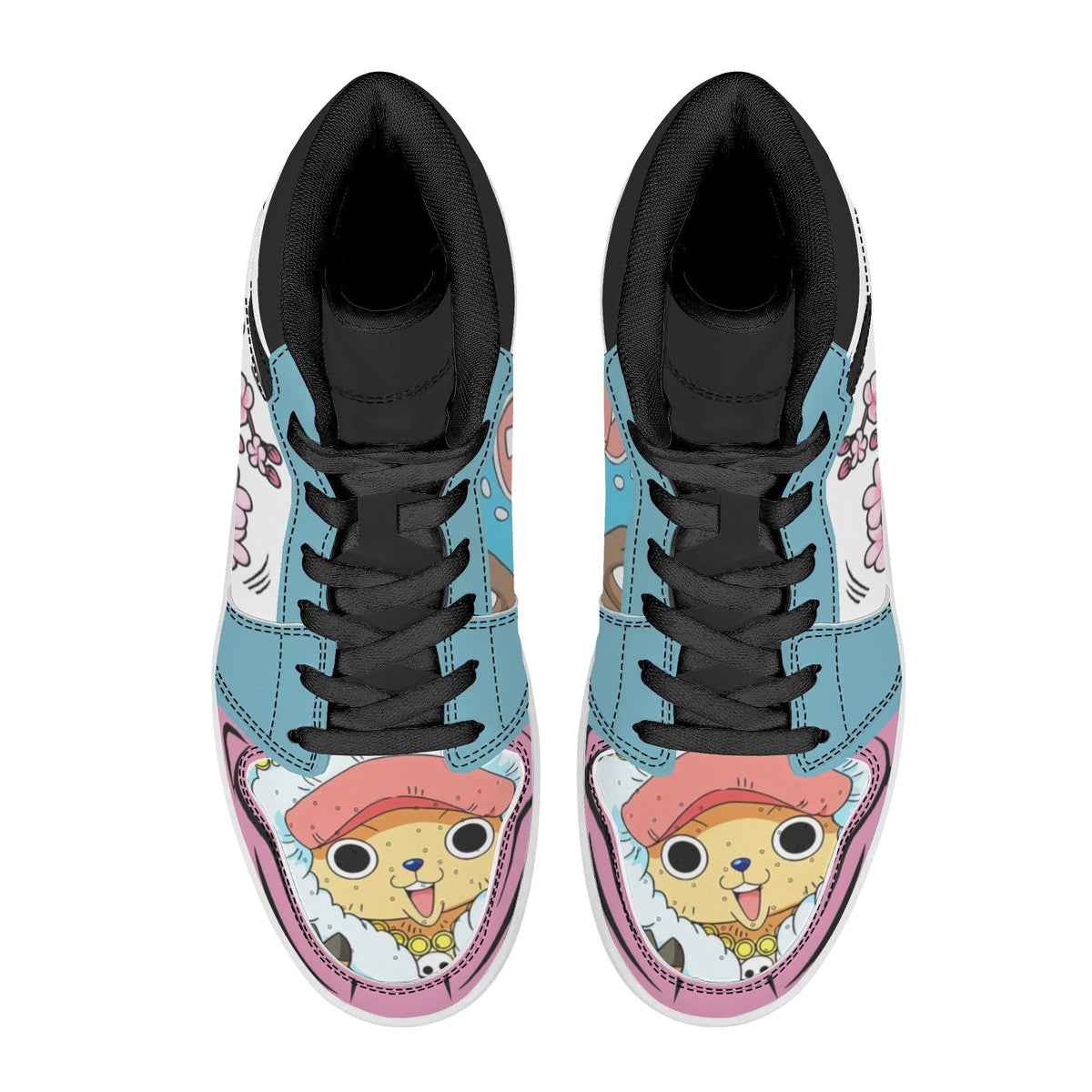 One Piece Tony Tony Chopper Anime High Top Sneakers, Custom Printed Chopper Character Fashion Casual Shoes, One Piece Anime Streetwear Footwear, Anime Sneaker Gift for One Piece Fans
