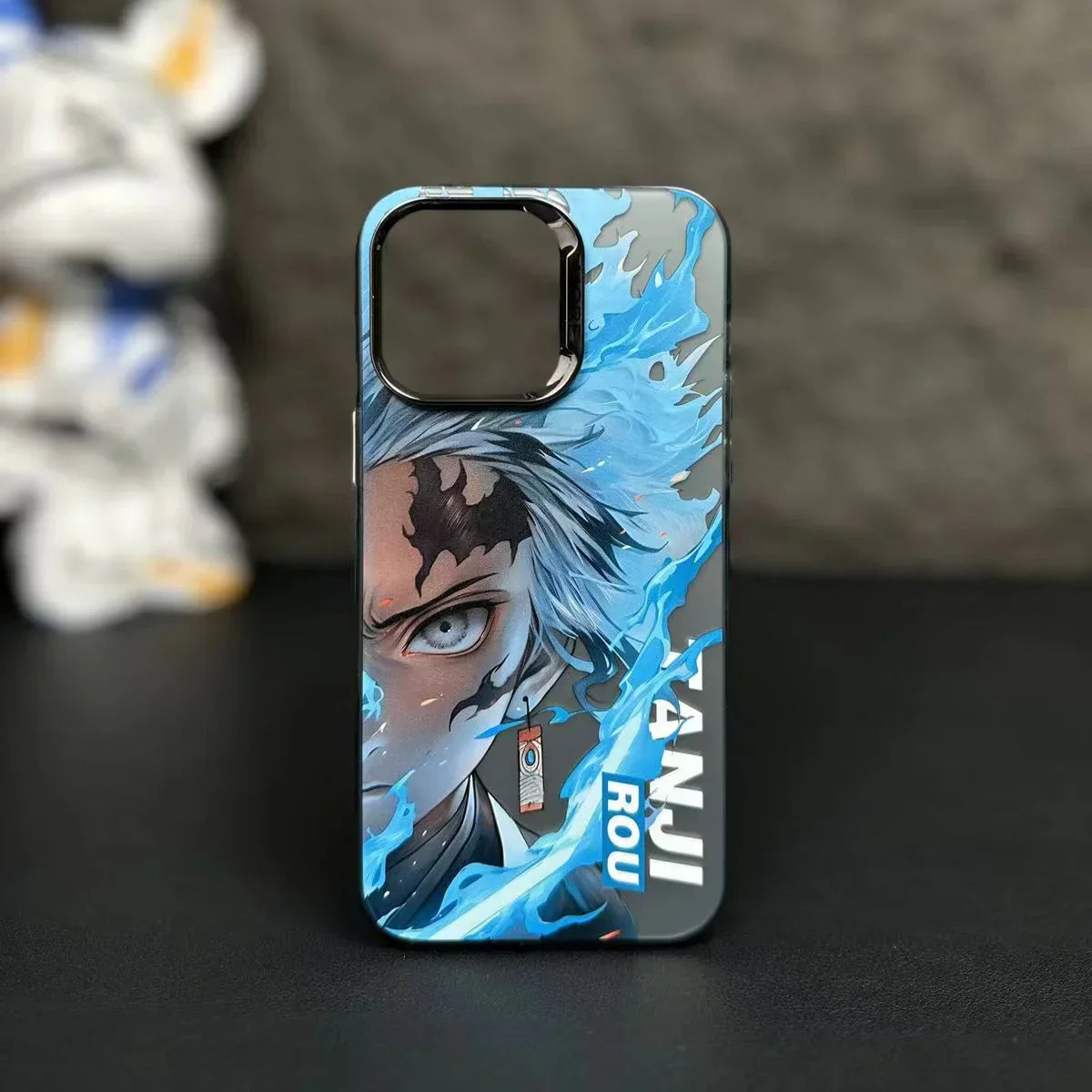 Demon Slayer Tanjiro Phone Case, HD Printed Shockproof Soft Bumper Protective Anime Phone Cover, Cool Kamado Tanjiro Anime Case for iPhone, Anime Fan Gift