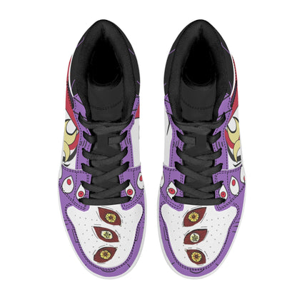 Demon Slayer Kokushibo Anime High Top Sneakers, Upper Moon One Kokushibo Printed Casual Shoes, Anime Cosplay Streetwear Footwear, Demon Slayer Merch Sneakers Gift for Anime Fans