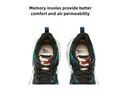 Demon Slayer Tanjiro Anime Sneakers, Green Checkered Cosplay Shoes, Men Women Chunky Casual Running Footwear, Anime Themed Streetwear Athletic Shoes, Gift for Demon Slayer Fans