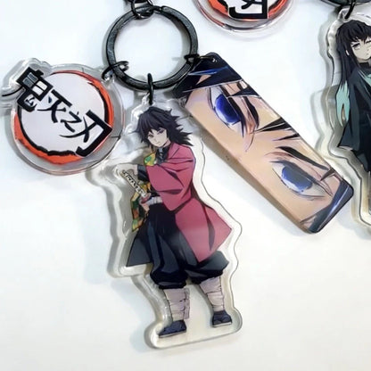 Demon Slayer 3-in-1 Acrylic Anime Character Keychain