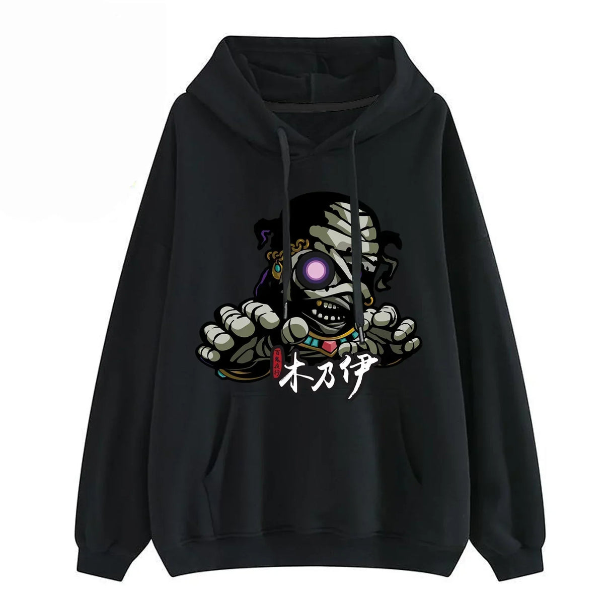 Naruto Anime Graphic Hoodie Unisex, Classic Naruto Character Print Pullover Hooded Sweatshirt, Casual Long Sleeve Hoodie with Kangaroo Pocket, Naruto Fan Streetwear Gift