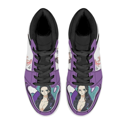 One Piece Nico Robin Anime High Top Sneakers, Custom Printed Nico Robin Character Fashion Casual Shoes, One Piece Anime Streetwear Footwear, Anime Sneaker Gift for One Piece Fans
