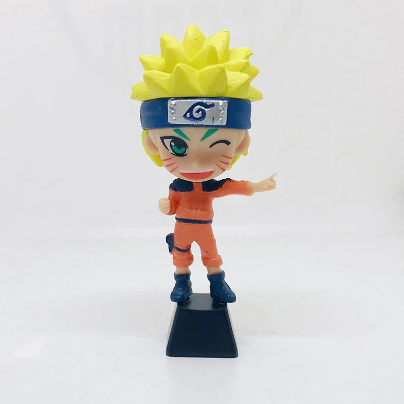 Naruto Anime Custom Keycap Set, Q Version Naruto Sasuke Itachi Kakashi Figurine Keycaps, Handmade 3D Resin Key Caps for Cherry MX Mechanical Keyboard, Anime Keyboard Decor Gift for Naruto Fans