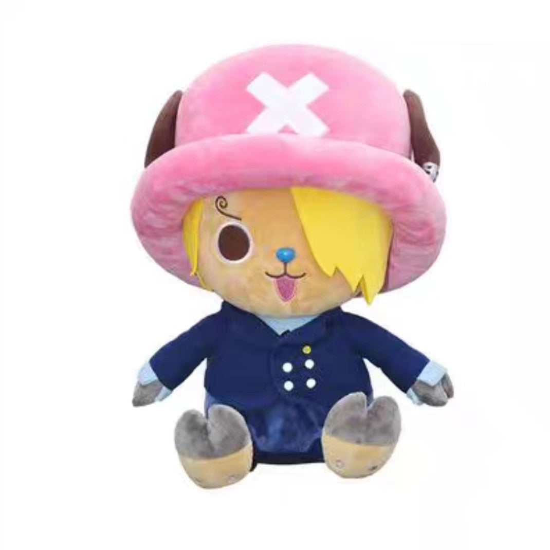 One Piece Assorted Anime Plush Dolls, Luffy Ace Law Chopper Stuffed Figure, Thousand Sunny Going Merry Pirate Ship Plush Toy, Cute One Piece Character Soft Plushies, Anime Collectible Gifts for Kids & Fans