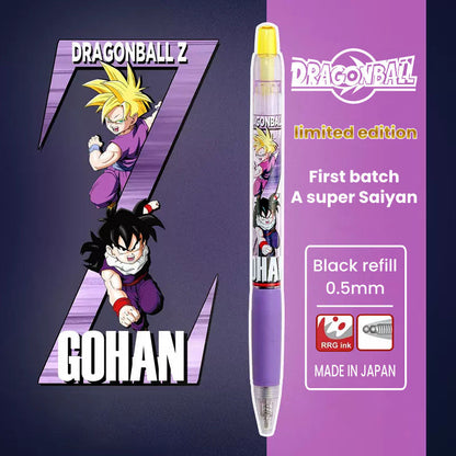 Dragon Ball Z Anime Retractable Ballpoint Pens, Goku Vegeta Gohan Trunks Character Printed Gel Ink Pens, Anime Themed School Office Writing Stationery, Collectible Gift for Dragon Ball Fans