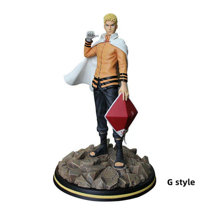 Naruto Hokage Series GK Figurine, All Generations Hokage Anime Statue, Hashirama Tobirama Minato Tsunade Naruto Kakashi Collectible Figure, High Detailed Resin Model, Desktop Display Ornament Gift for Naruto Fans