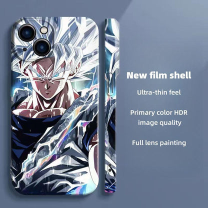 Dragon Ball Z Anime Phone Case for iPhone, Ultra Instinct Goku Vegeta Broly Character Print Protective Cover, DBZ Cool Manga Shockproof Film Phone Shell for iPhone Series Anime Fans