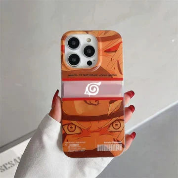 Naruto Anime Phone Case, Naruto Kakashi Sasuke Manga Panel Print Shockproof Hard Protective Phone Cover For iPhone, Cool Anime Character Phone Shell, Anime Fan Gift