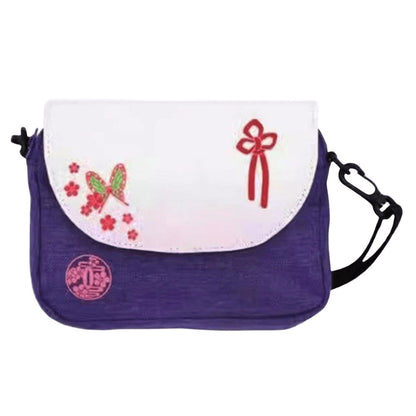 Demon Slayer Anime Crossbody Messenger Bag, Multi Styles Tanjiro Nezuko Zenitsu Pattern Shoulder Sling Bag, Casual Small Satchel Bag, Demon Slayer Merch Crossbody Purse Gift for Anime Fans