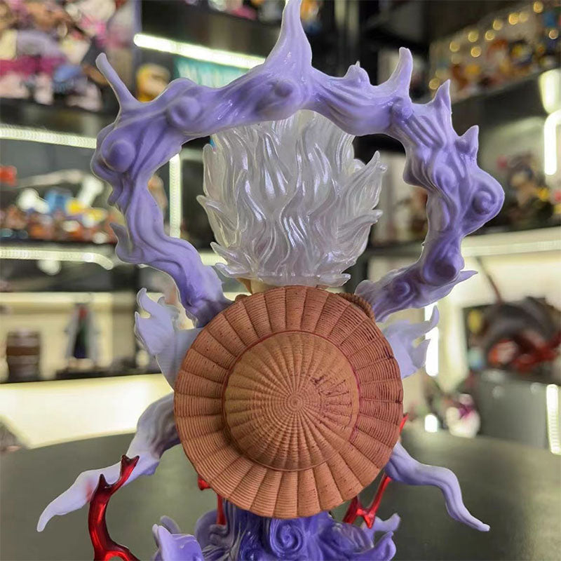 One Piece Monkey D Luffy Gear 5 Nika Bust Figurine, Sun God Nika Luffy Half Body Statue, High Detailed Anime Resin PVC Figure, Desktop Display Collectible Gift for One Piece Fans