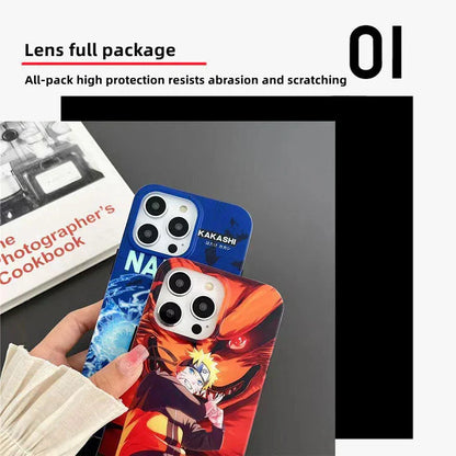 Naruto Anime Phone Case, Cool Manga Character Printed Shockproof Protective Phone Cover, Slim Soft TPU Anime Case for iPhone, Anime Fan Gift