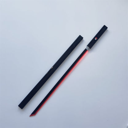 Naruto Uchiha Anime Light Up Katana Sword, Rechargeable LED Glow Samurai Sword with Scabbard, Touch Control Lightsaber Katana, Anime Cosplay Prop Collectible Sword for Naruto Fans