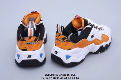 One Piece Portgas D Ace Cosplay Chunky Sneakers, Anime Ace White Orange Black Color Block Dad Shoes, Men Women Thick Platform Casual Walking Trainers, One Piece Anime Fan Collectible Footwear