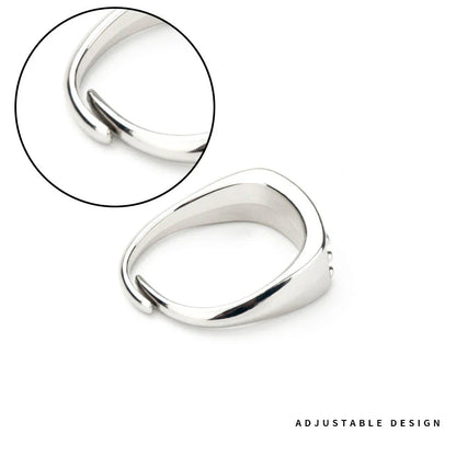 Naruto Konoha Village Symbol Adjustable Ring, Anime Leaf Village Logo Metal Open Ring, Cosplay Finger Jewelry, Fashion Anime Statement Ring, Collectible Gift for Naruto Fans