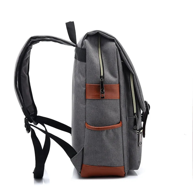 Naruto Anime Vintage Canvas Backpack, Leaf Village Symbol Printed Rucksack, Large Capacity Flap School Laptop Bookbag, Casual Daypack Travel Bag, Anime Collectible Gift for Naruto Fans